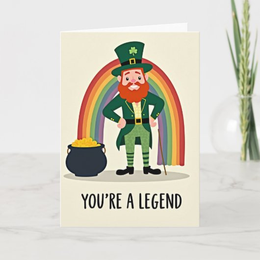 Legend Leprechaun Good Luck Card カード (正面)