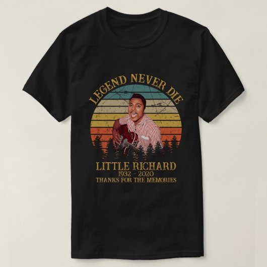 Legend Little Richard Thank You For The Memories Tシャツ (デザイン正面)