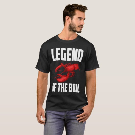 Legend Of The Boil Crawfish Crustaceans Crayfish Tシャツ (正面フル)