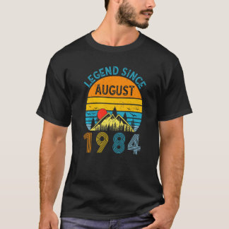 Legend Since August 1984 38th Birthday Vintage 38 Tシャツ