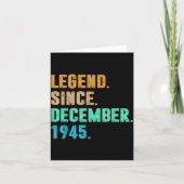 Legend Since December 1945 Birth Of Birthday 1945  カード (正面)