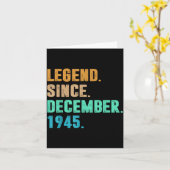 Legend Since December 1945 Birth Of Birthday 1945  カード (黄色い花)