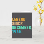 Legend Since December 1955 Birth Of Birthday 1955  カード (黄色い花)