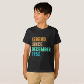 Legend Since December 1955 Birth Of Birthday 1955  Tシャツ (正面フル)