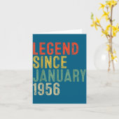 Legend Since January 1956 70th Birthday 70 Year Ol カード (黄色い花)