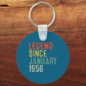 Legend Since January 1956 70th Birthday 70 Year Ol キーホルダー (正面)