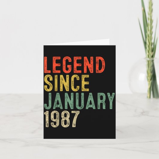 Legend Since January 1987 &# th Birthday &#  Yea カード (正面)