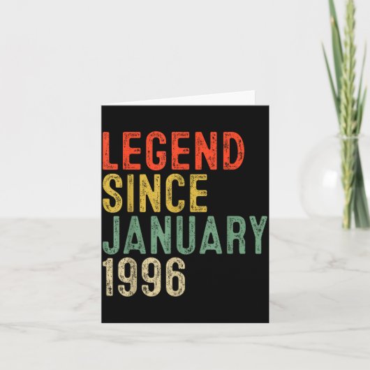 Legend Since January 1996 30th Birthday 30 Year Ol カード (正面)