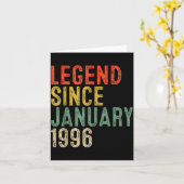 Legend Since January 1996 30th Birthday 30 Year Ol カード (黄色い花)