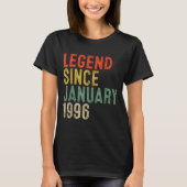 Legend Since January 1996 30th Birthday 30 Year Ol Tシャツ (正面)
