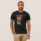 Legend Since July 1983 39 Year Old Gift 39th Birt Tシャツ (正面フル)