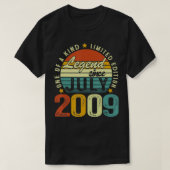 Legend Since July 2009 13 Years Old 13th Birthday  Tシャツ (デザイン正面)