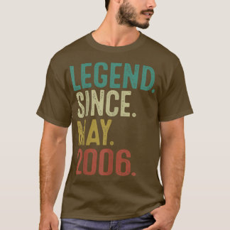 Legend Since May 2006 Vintage 16th Birthday 16 Yea Tシャツ