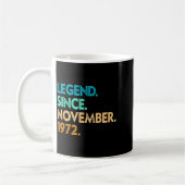 Legend Since November 1972 Apparel コーヒーマグカップ (左)