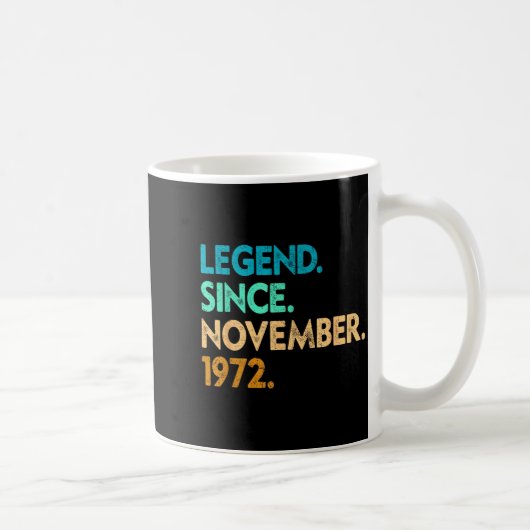 Legend Since November 1972 Apparel コーヒーマグカップ (右)