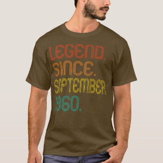 Legend Since September 1960 62 Years Old Gifts 62n Tシャツ