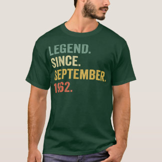 Legend Since September 1962 60th Bday Gift 60 Year Tシャツ