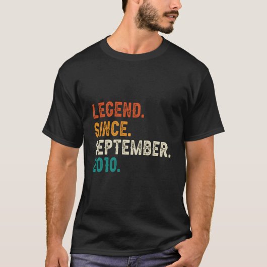Legend Since September 2010 13Th 13 Tシャツ (正面)