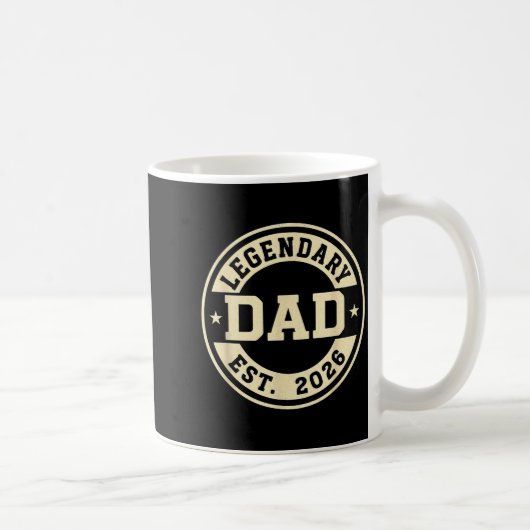 Legendary Dad Established 2026 Celebrate Father Ne コーヒーマグカップ (右)