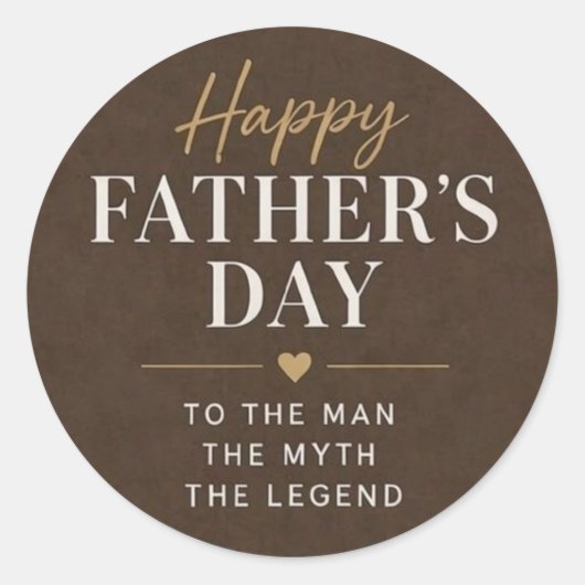 Legendary Father Classic Round Sticker ラウンドシール (正面)