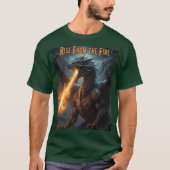 Legendary Fire Dragon – Rise & Strength Motivation Tシャツ (正面)