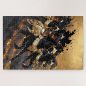 Legendary Gold Armored Horses of Fire Jigsaw Puzzl ジグソーパズル (横)