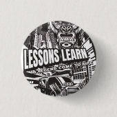 LEGENDARY GORILLA LESSONS LEARN BUTTON 缶バッジ (正面)