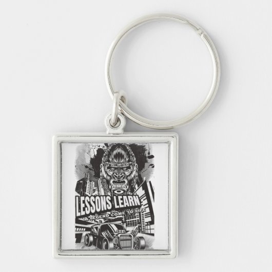Legendary Gorilla Lessons Learn Keychain キーホルダー (正面)