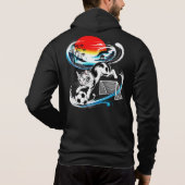 Legendary Japanese Soccer Cat - Streetwear Gift パーカ (裏面)