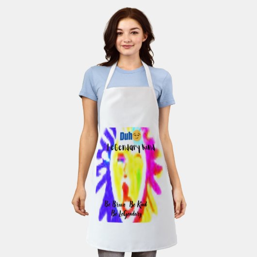 Legendary Kind Signature Apron - Durable & Stylish エプロン (着用した状態)
