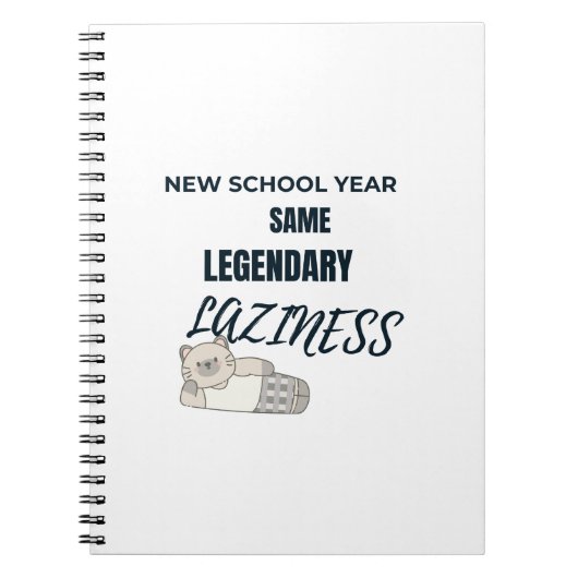 Legendary Laziness Notebook ノートブック (正面)