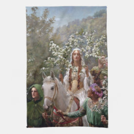 Legendary Queen Guinevere (by John Collier) キッチンタオル