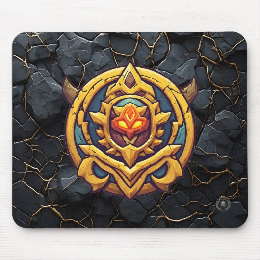 Legendary Rank Gamer Emblem マウスパッド (正面)