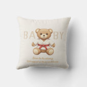 Legendary Red Belt Judo Bear – Baby Shower クッション (裏面)