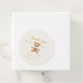 Legendary Red Belt Judo Bear – Baby Shower フェイバータグ