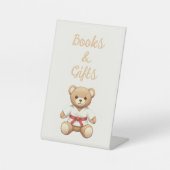 Legendary Red Belt Judo Bear – Baby Shower 台座サイン (正面)