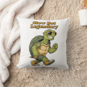 Legendary Retro Turtle Square Comfort Pillow クッション (ブランケット)
