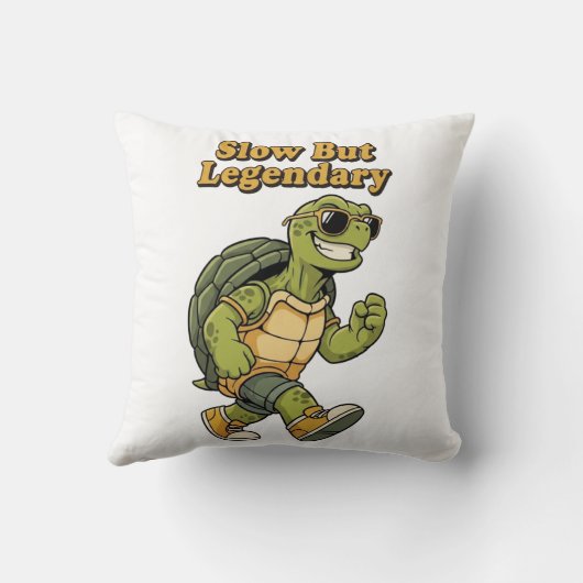 Legendary Retro Turtle Square Comfort Pillow クッション (裏面)