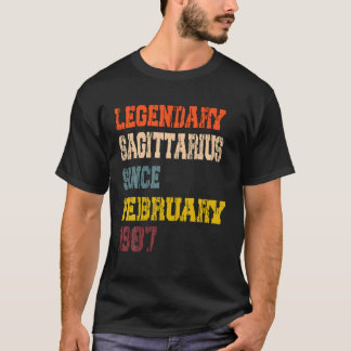 Legendary Sagittarius Since February 1987 Tシャツ