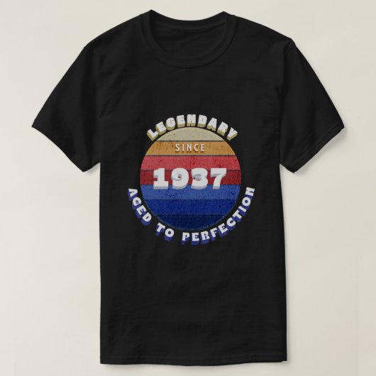 Legendary Since 1937 Retro T-Shirt Tシャツ (デザイン正面)