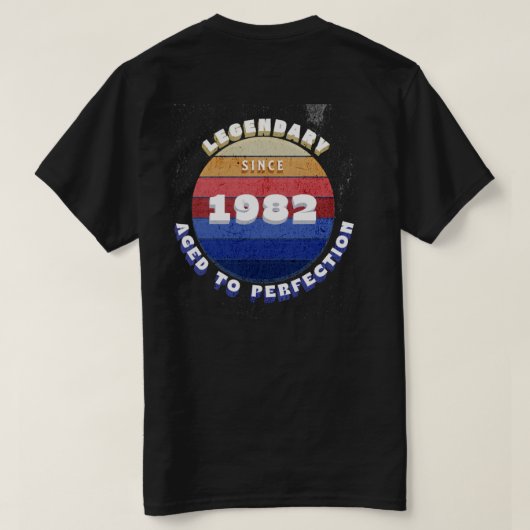 Legendary Since 1982 Retro T-Shirt Tシャツ (デザイン裏面)