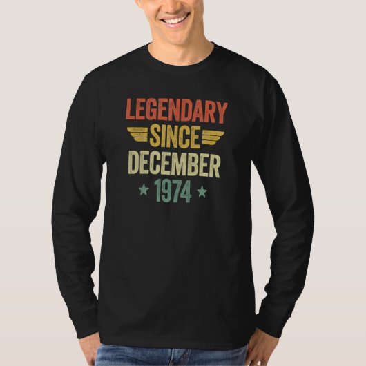 Legendary Since December 1974 Tシャツ (正面)