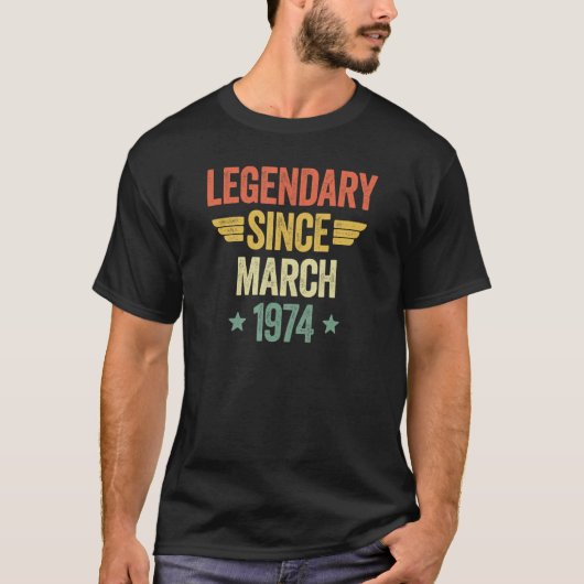 Legendary Since March 1974 Tシャツ (正面)