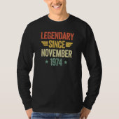 Legendary Since November 1974 Tシャツ (正面)