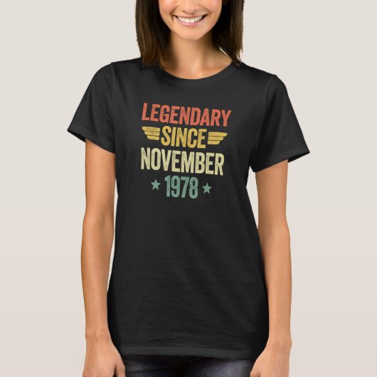 Legendary Since November 1978 Tシャツ (正面)