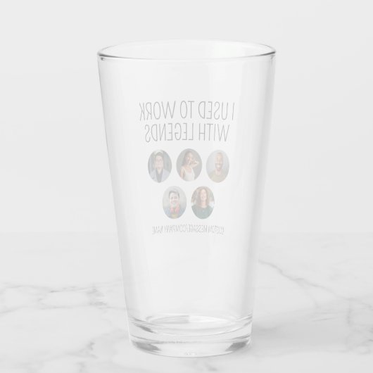 Legends 5の同僚フォトビールを使って仕事をしたことがある タンブラーグラス (裏面)