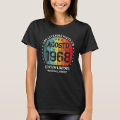 Legends Are Born In August 1968 Retro Tシャツ (正面)