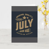 Legends Are Born in July Original Quality カード (黄色い花)