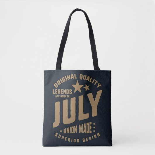 Legends Are Born in July Original Quality トートバッグ (正面)