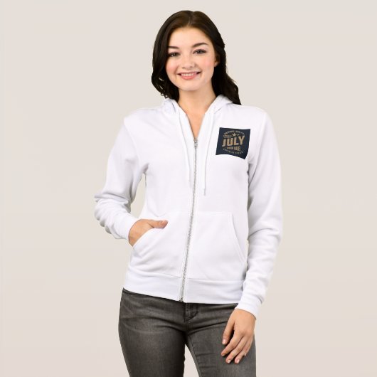 Legends Are Born in July Original Quality パーカ (正面フル)